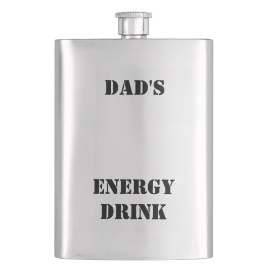 Papa's Energie Drink Flask Heupfles (Voorkant)