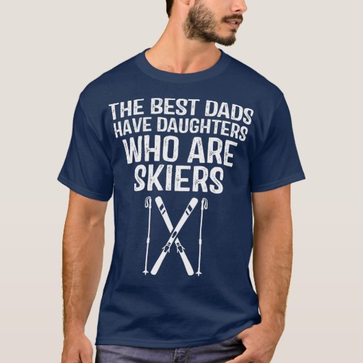 Papa's eten de beste vader die dochters heeft t-shirt (Voorkant)