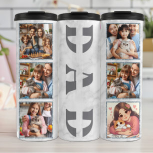 Papa's: Familie, liefde, herinneringen grijs Thermosbeker