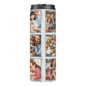 Papa's: Familie, liefde, herinneringen grijs Thermosbeker (Achterkant)