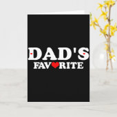 Papa's Favoriet Met Rode Hart Kaart (Gele Bloem)