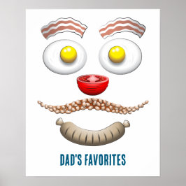 PAPA'S FAVORiete ONTbijt Poster
