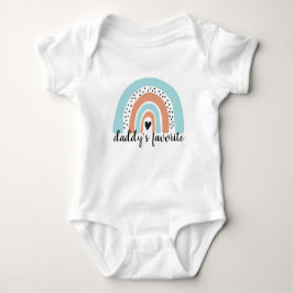Papa's favoriete regenboogdoorn blauw strand romper
