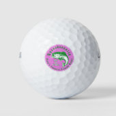 Papa's favoriete Vissende boeddy Golfballen (Voorkant)