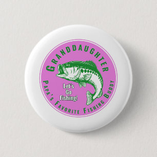Papa's favoriete Vissende boeddy Ronde Button 5,7 Cm