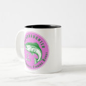 Papa's favoriete Vissende boeddy Tweekleurige Koffiemok (Voorkant links)