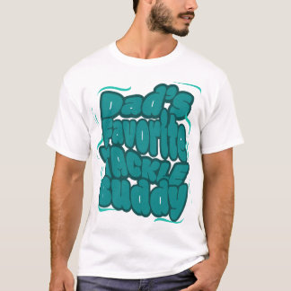 Papa's Favoriete Visuitrusting Grappig Ontwerp T-shirt