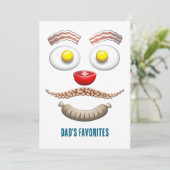 Papa's favorieten op Vaderdag Kaart (Staand voorkant)