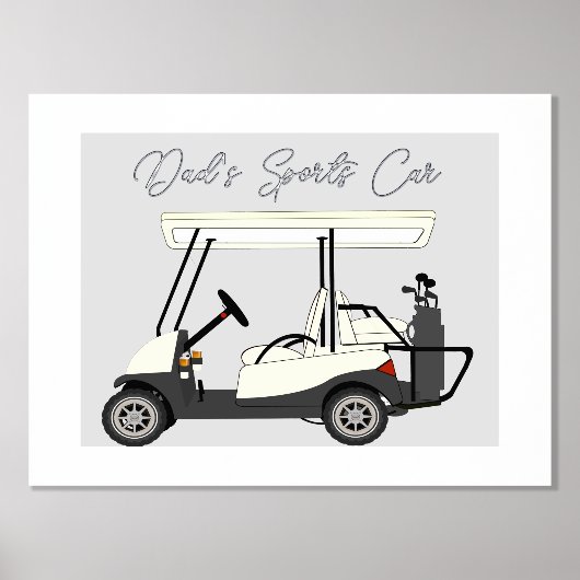Papa's Folie Poster van de sportauto Golf Cart (Voorkant)