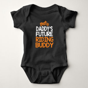 Papa's Future Riding Buddy Baby Bodysuit