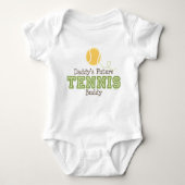 Papa's Future Tennis Buddy Baby Romper (Voorkant)