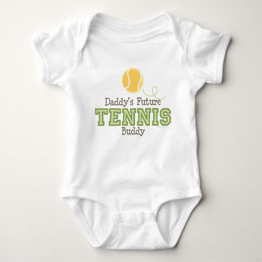 Papa's Future Tennis Buddy Baby Romper (Voorkant)