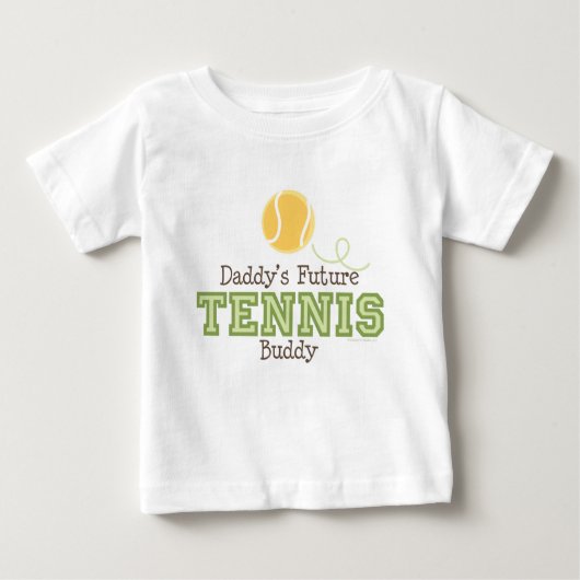 Papa's Future Tennis Buddy Baby T shirt (Voorkant)