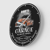Papa's garage elke naam altijd open Rusty Truck Grote Klok (Hoek)