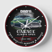 Papa's garage elke naam altijd open slogan groene (Voorkant)