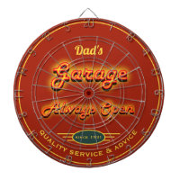 Papa's Garage Faux Neon Kijk donkerrood Oranje