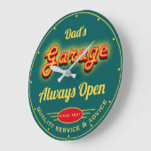 Papa's Garage Red Yellow Neon Effect Date Name Bla Grote Klok (Hoek)