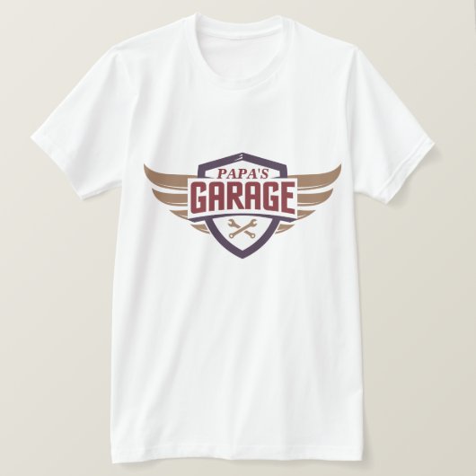 Papa's Garage Tshirt (Design voorkant)
