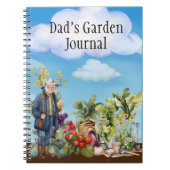 Papa's Garden Journal kerstcadeau Notitieboek (Voorkant)
