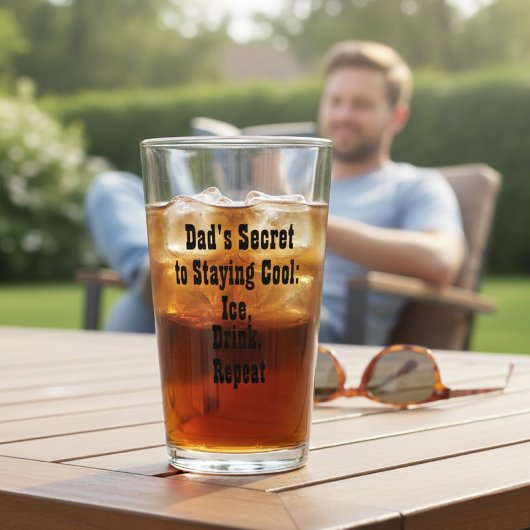 Papa's geheim om koel te blijven-beker glas