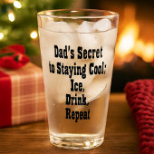 Papa's geheim om koel te blijven-beker glas