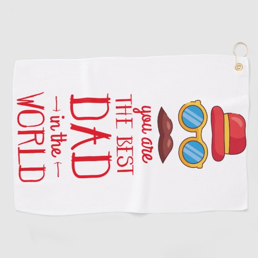 Papa's geheim voor Golfsucces: beste vader Golfhanddoek (Horizontaal)