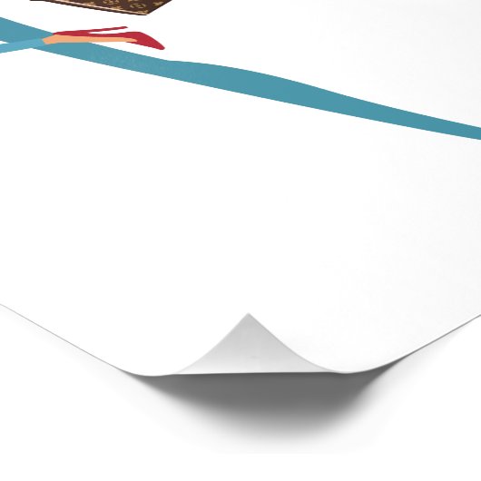 Papa's geld, Schattige en brutaal tienermeisje, gr Foto Afdruk (Hoek)