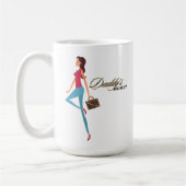 Papa's geld, Schattige en brutaal tienermeisje, gr Koffiemok (Links)