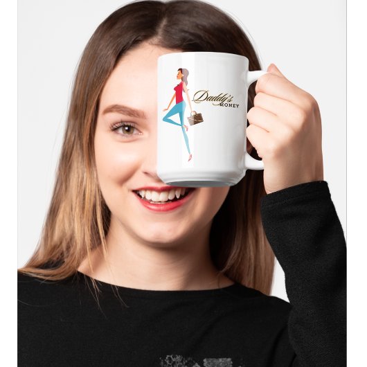 Papa's geld, Schattige en brutaal tienermeisje, gr Koffiemok