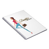 Papa's geld, Schattige en brutaal tienermeisje, gr Notitieboek (Rechterzijde)