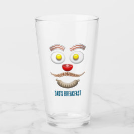 PAPA'S GELUKKIGE ONTBIJTGEZICHT GLAS