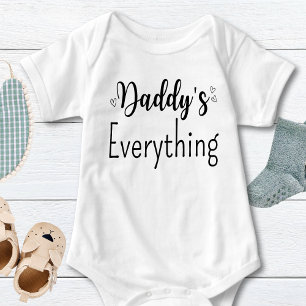 Papa's gepersonaliseerde Black Text Custom Unisex Romper