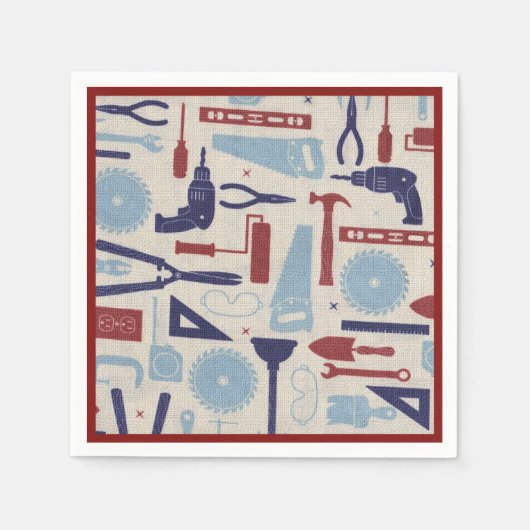 Papa's gereedschap servetten (Voorkant)