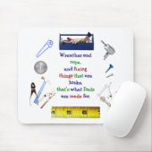 Papa's gereedschapskist Mousepad Muismat (Met muis)