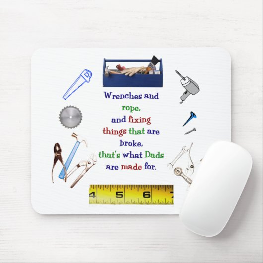 Papa's gereedschapskist Mousepad Muismat (Met muis)