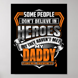 Papa's gevecht is mijn strijd tegen leukemie bewus poster