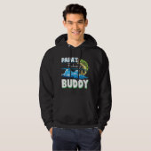 Papas Gevist Buddy Papa En Kinderen Angler Hobby Hoodie (Voorkant volledig)