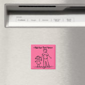 Papa's Girl Magnet (Aangepaste namen of Bericht) (Insitu (Vaatwasser))