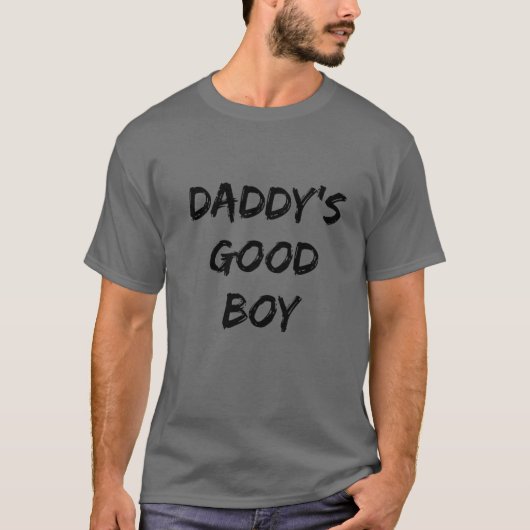 Papa's Goede Jongen Citaat T-shirt (Voorkant)