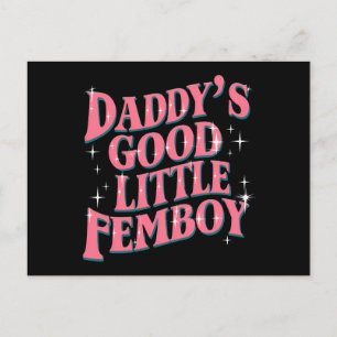 Papa's Goede Kleine Femboy LGBT Gay Pride Femoby Briefkaart