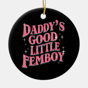 Papa's Goede Kleine Femboy LGBT Gay Pride Femoby Keramisch Ornament