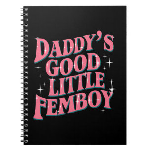 Papa's Goede Kleine Femboy LGBT Gay Pride Femoby Notitieboek