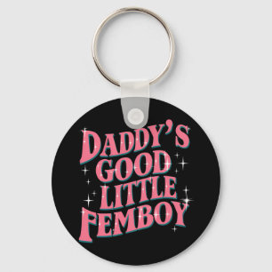 Papa's Goede Kleine Femboy LGBT Gay Pride Femoby Sleutelhanger