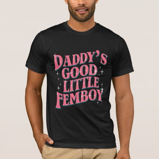 Papa's Goede Kleine Femboy LGBT Gay Pride Femoby T-shirt (Voorkant)