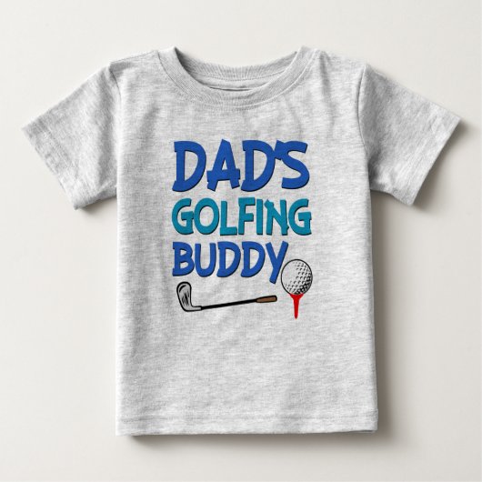 Papa's Golfen maatje baby boy shirt (Voorkant)