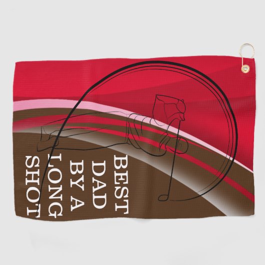 Papa's Golfspel werd beter met deze handdoek (Horizontaal)