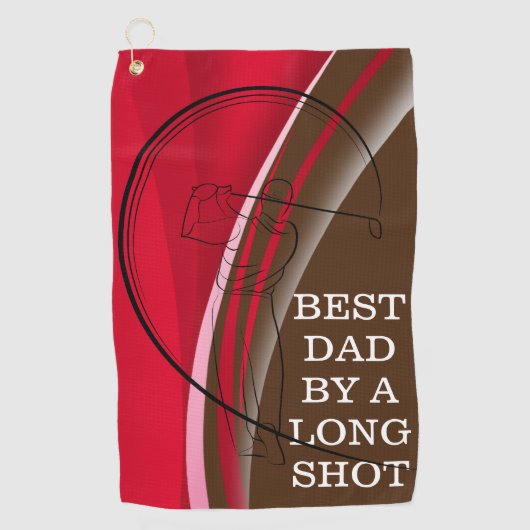 Papa's Golfspel werd beter met deze handdoek (Voorkant)