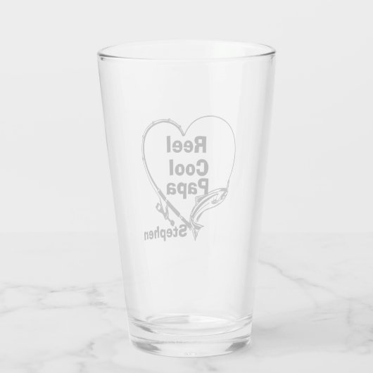 Papa's grap, vaderdag vissen glas (Achterkant)