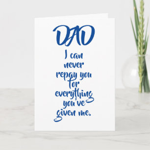 Papa's grappige verjaardagskaart kaart