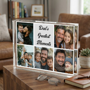 Papa's Grootste Momenten Aangepaste Familie Fotoco Fotoblokken